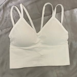 Double strap sports bra